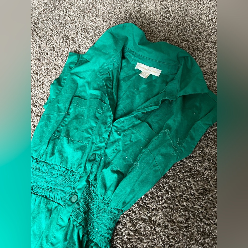 Size small green midi professional dress